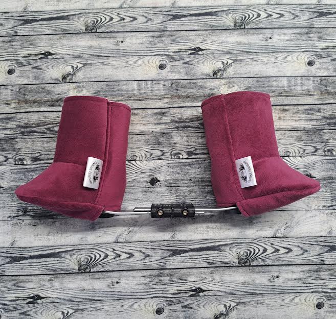 000-00 Plum Suede & Pink Fleece