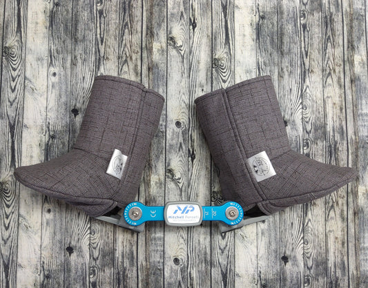 3-4 Charcoal Canvas & Grey Fleece