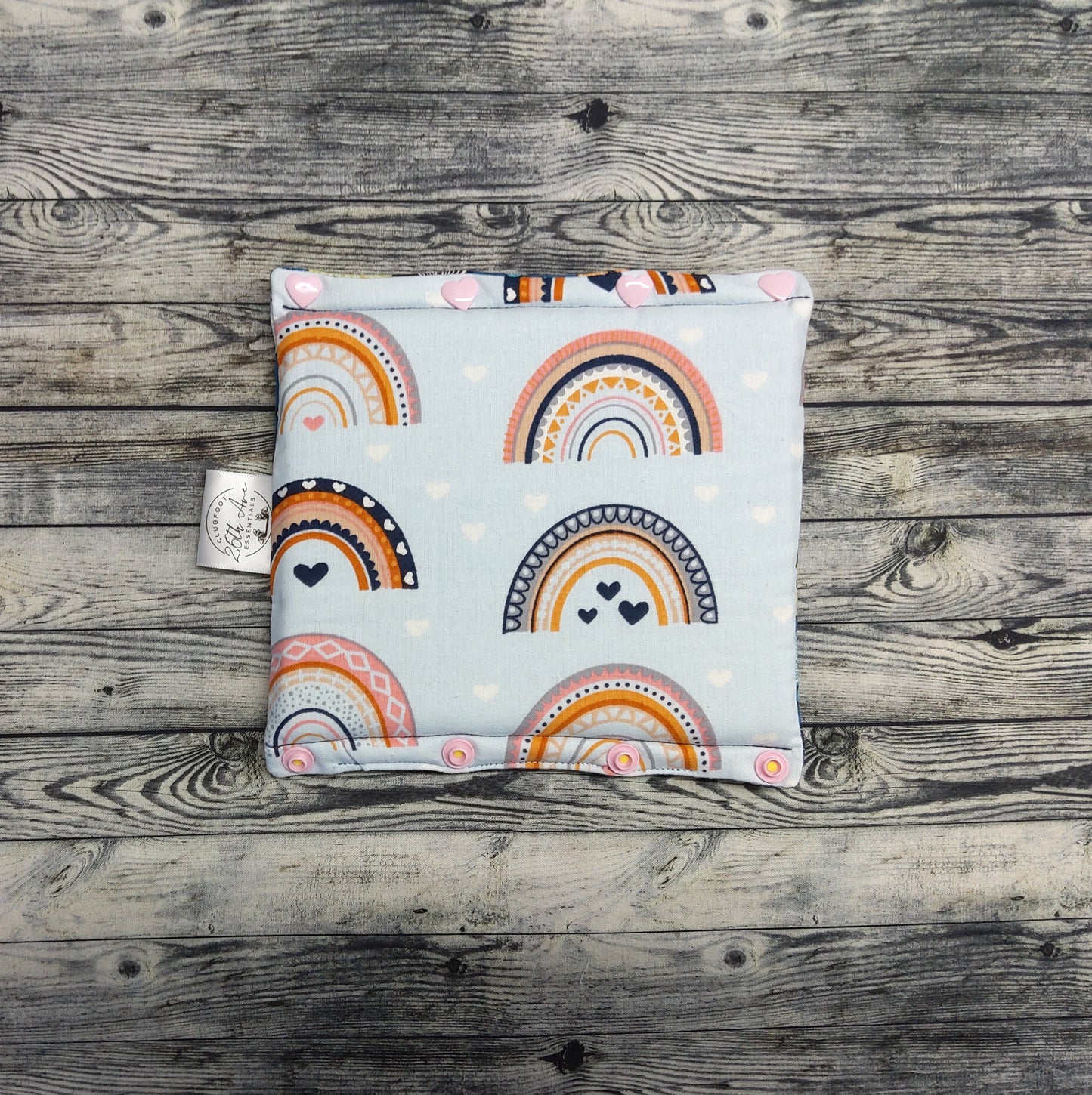 7" Rainbows & Bright Blue Floral