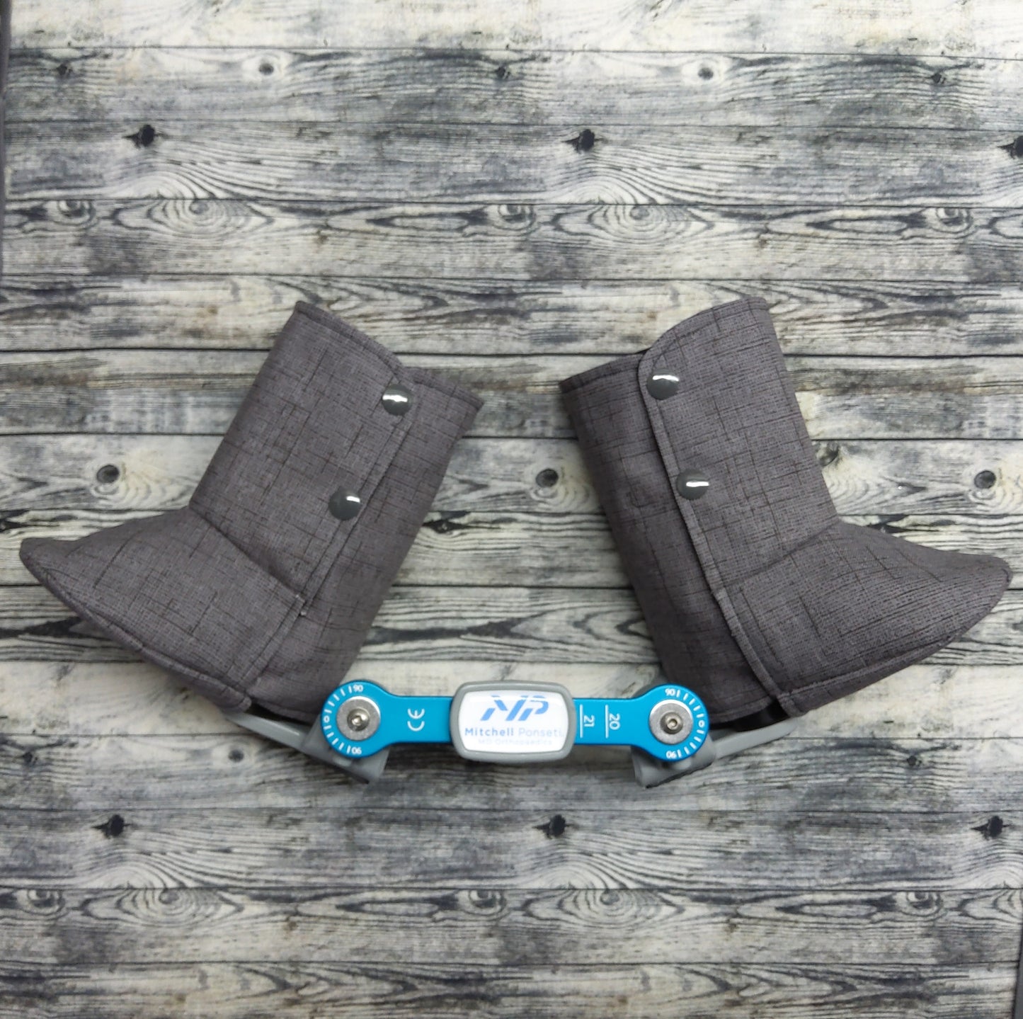1-2 Charcoal Canvas & Black Cotton