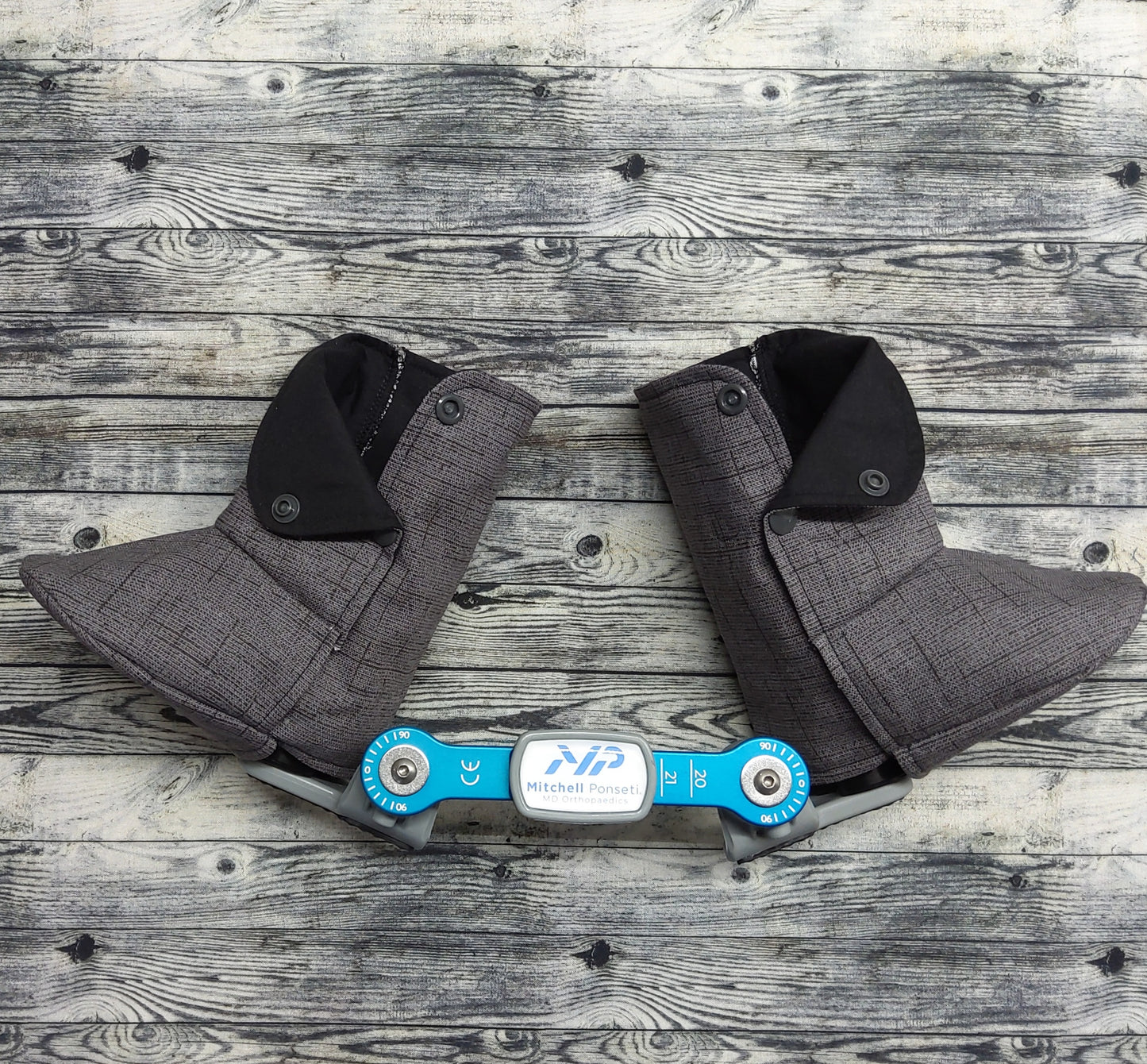 1-2 Charcoal Canvas & Black Cotton