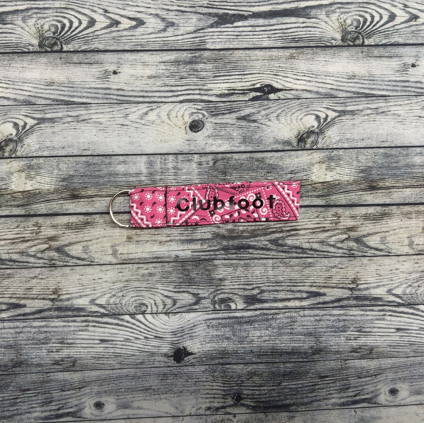 (Small) Pink Paisley + "Clubfoot"
