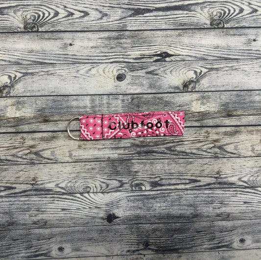 (Small) Pink Paisley + "Clubfoot"