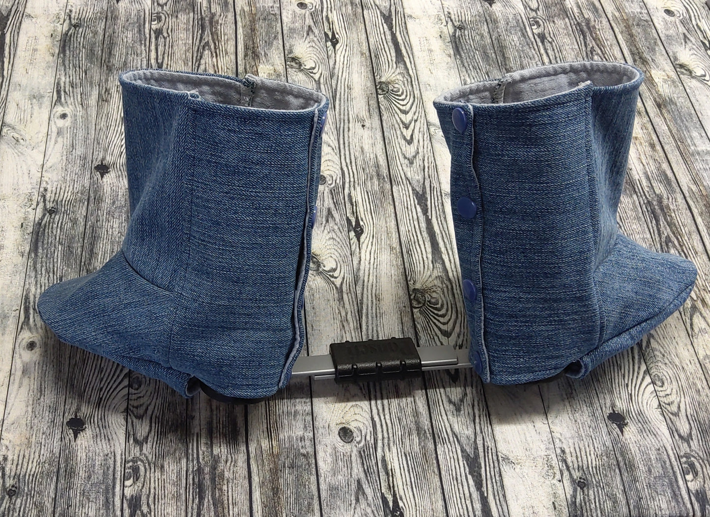3-4 Light Denim & Blue/Grey Muslin