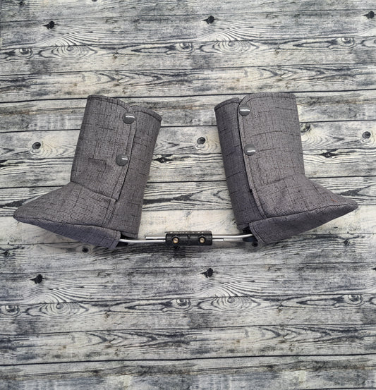 O-1 Charcoal Canvas & Black Cotton
