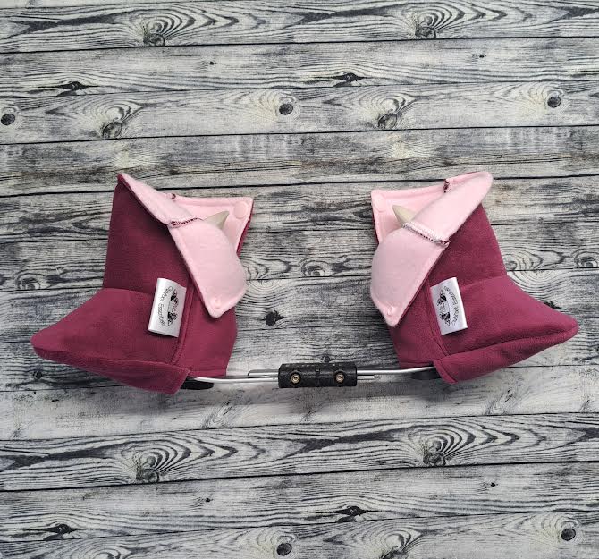 000-00 Plum Suede & Pink Fleece