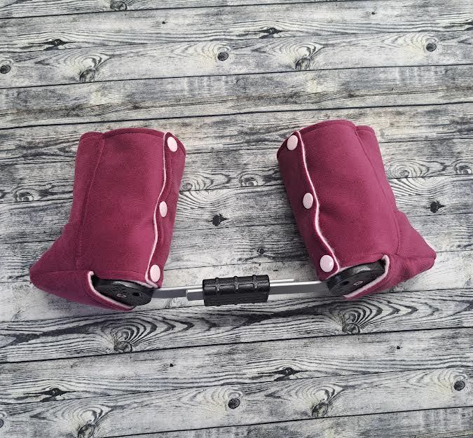 000-00 Plum Suede & Pink Fleece