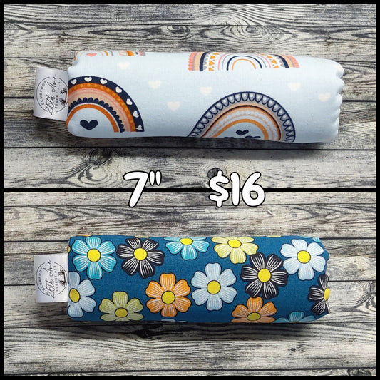 7" Rainbows & Bright Blue Floral