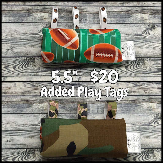 5.5" Footballs & Camo + Play Tags