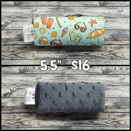 5.5" Beach Equipment & Charcoal Minky