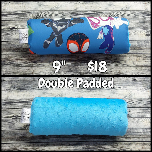 9" Spider Boy & Aqua Minky + extra padding
