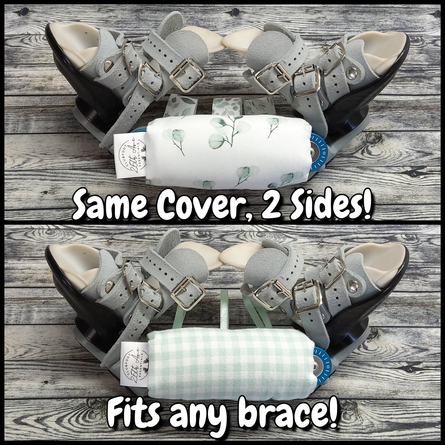 4.5" Sage Leaves & Plaid + Play Tags