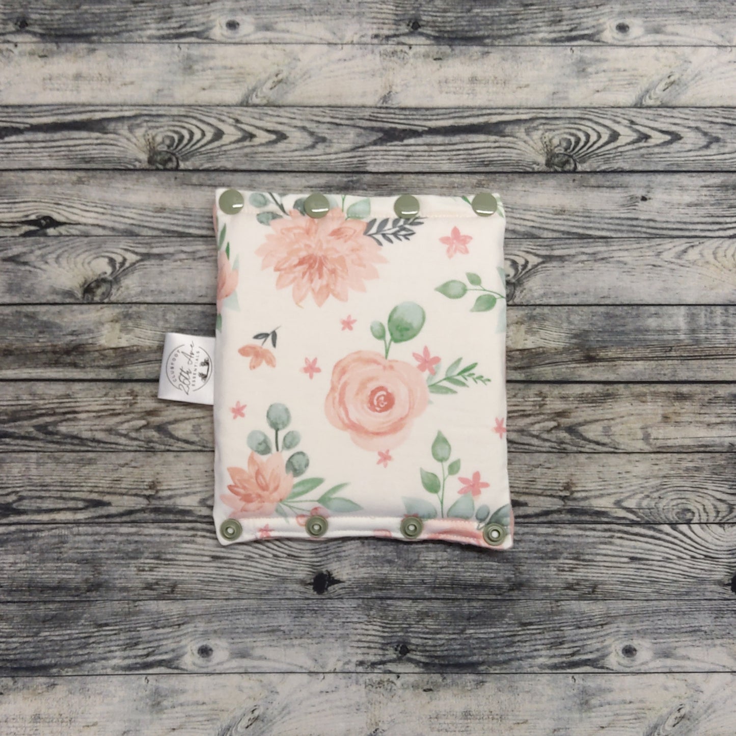 5.5" Pink Floral & Muslin