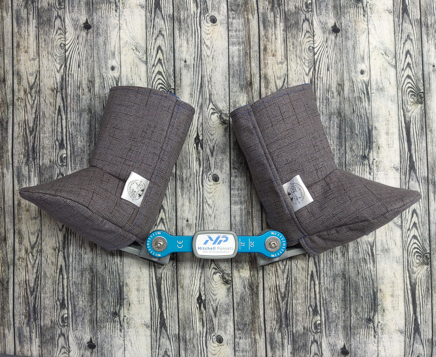 3-4 Charcoal Canvas & Royal Blue Fleece