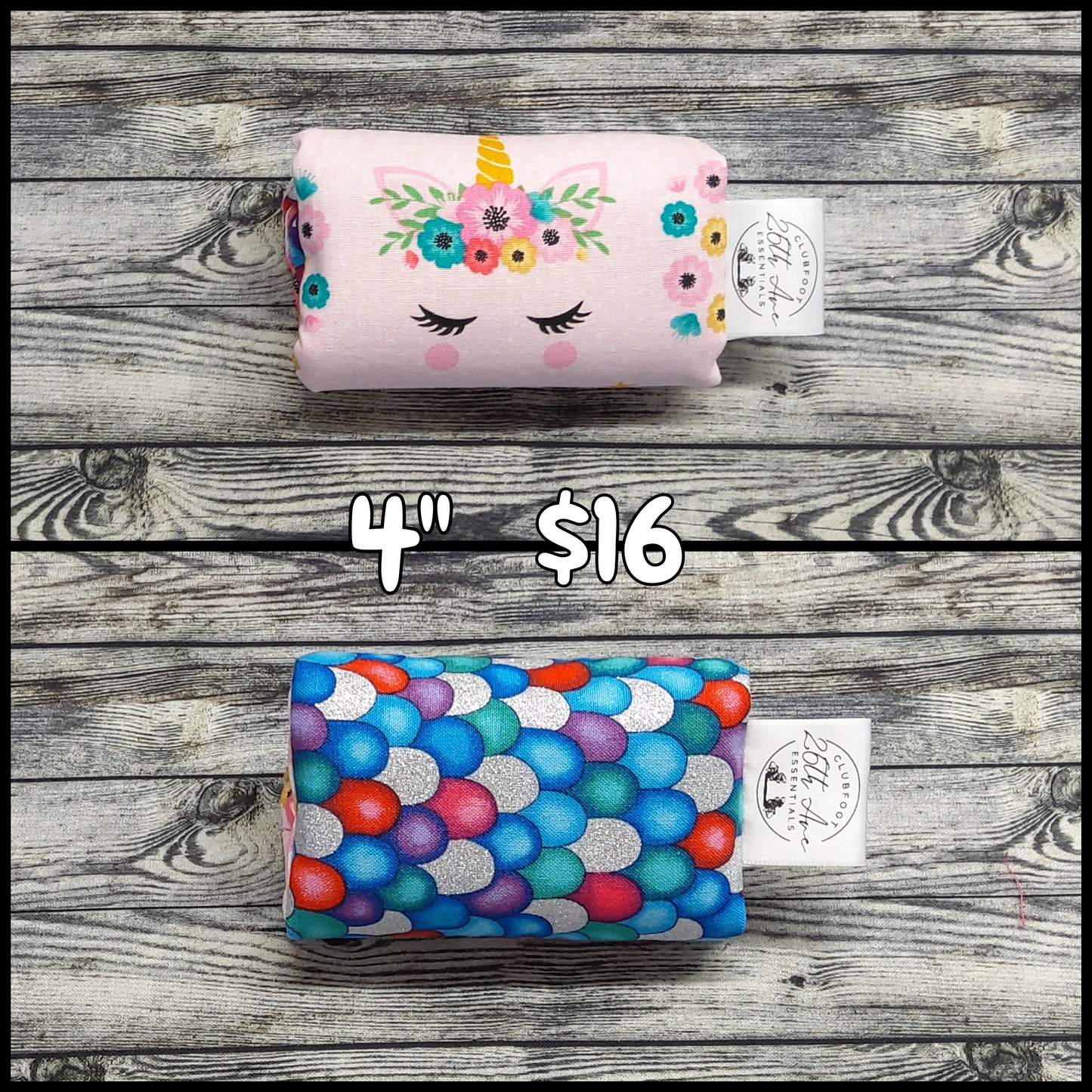 4" Unicorn Lashes & Mermaid Scales