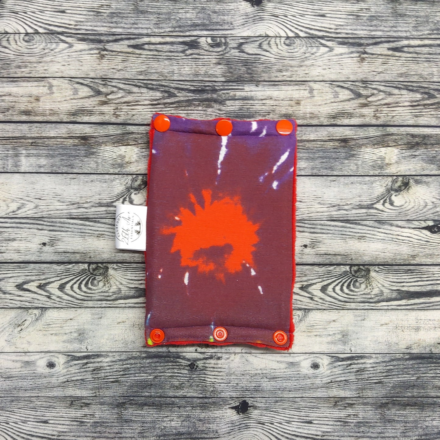 4.5" Tie Dye & Red Minky