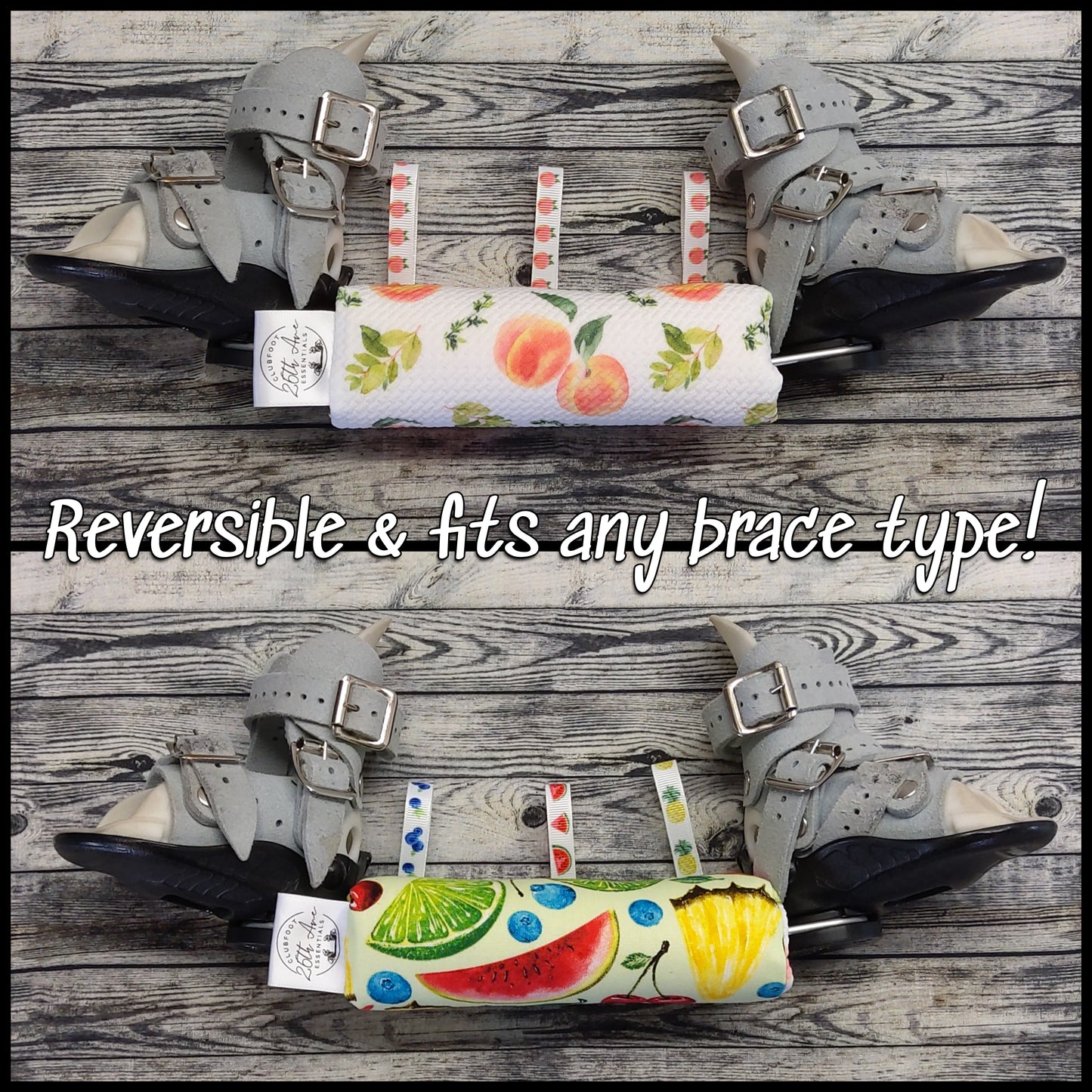 6" Peach Knit & Fruit Splash + Play Tags