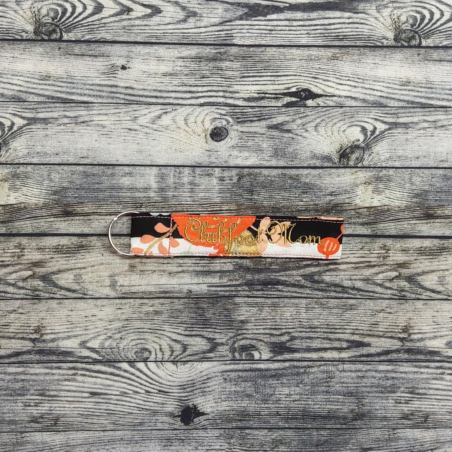 (Small) Coral Floral + "Clubfoot Mom"