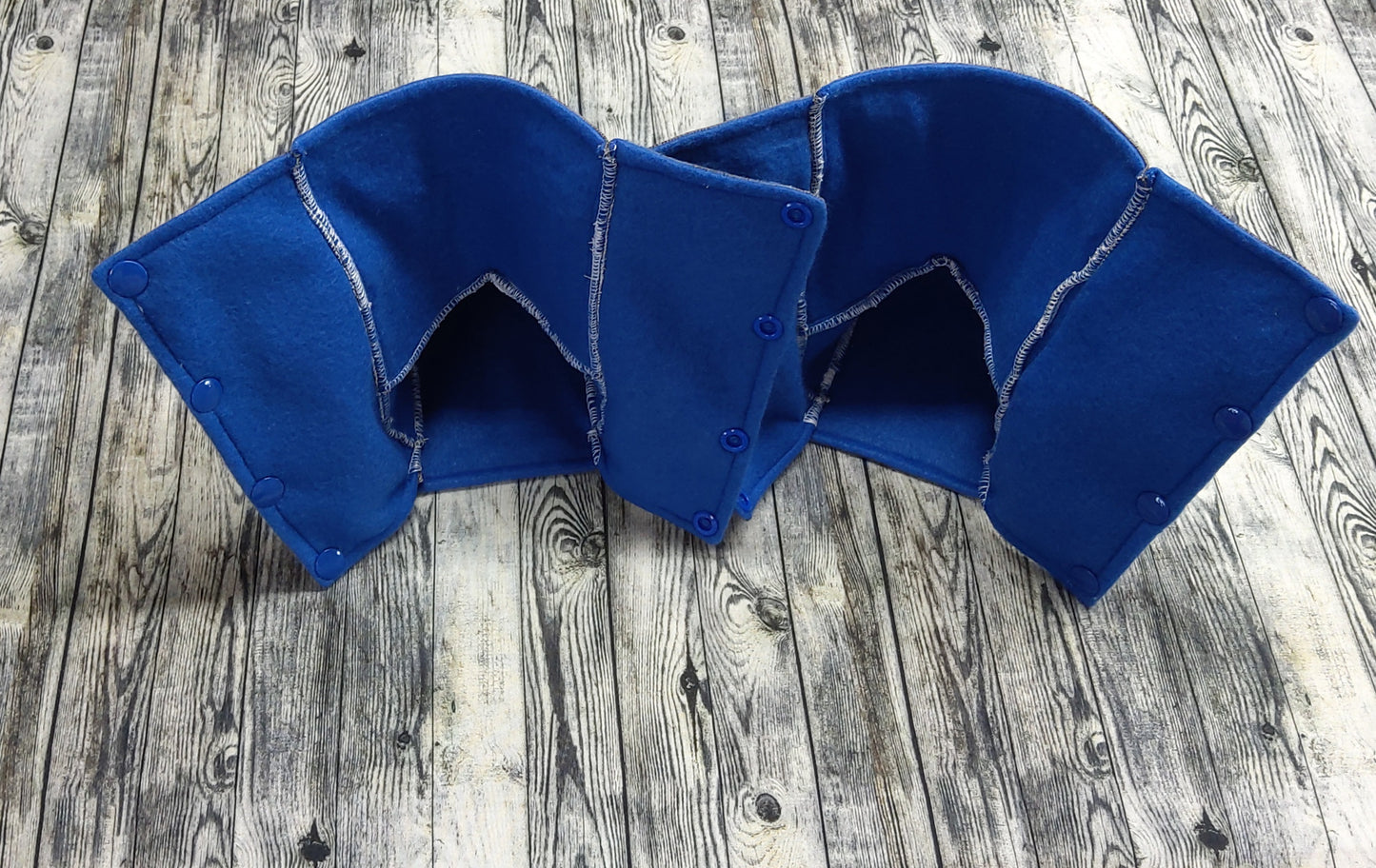 3-4 Charcoal Canvas & Royal Blue Fleece