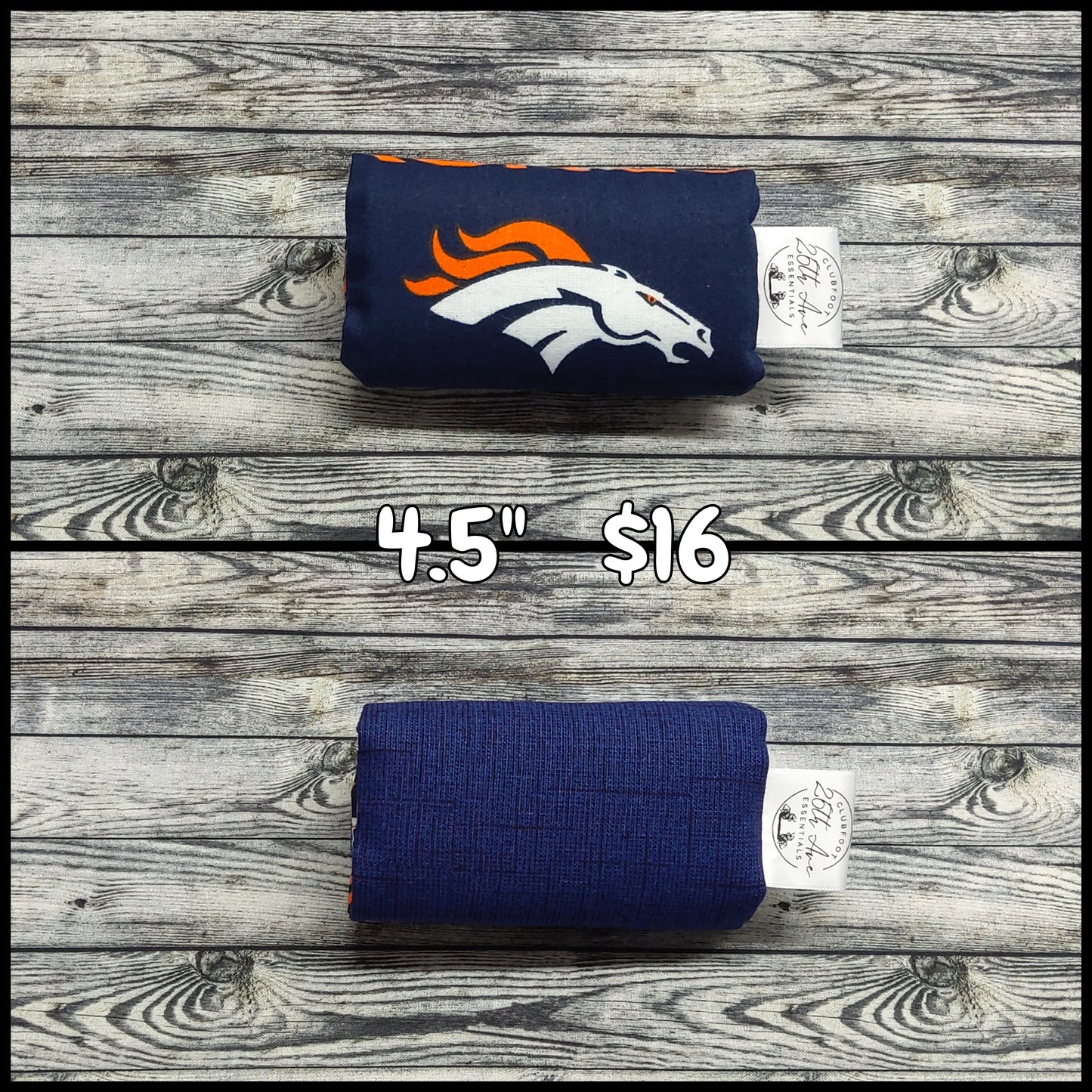 4.5" Denver Broncos & Navy Canvas