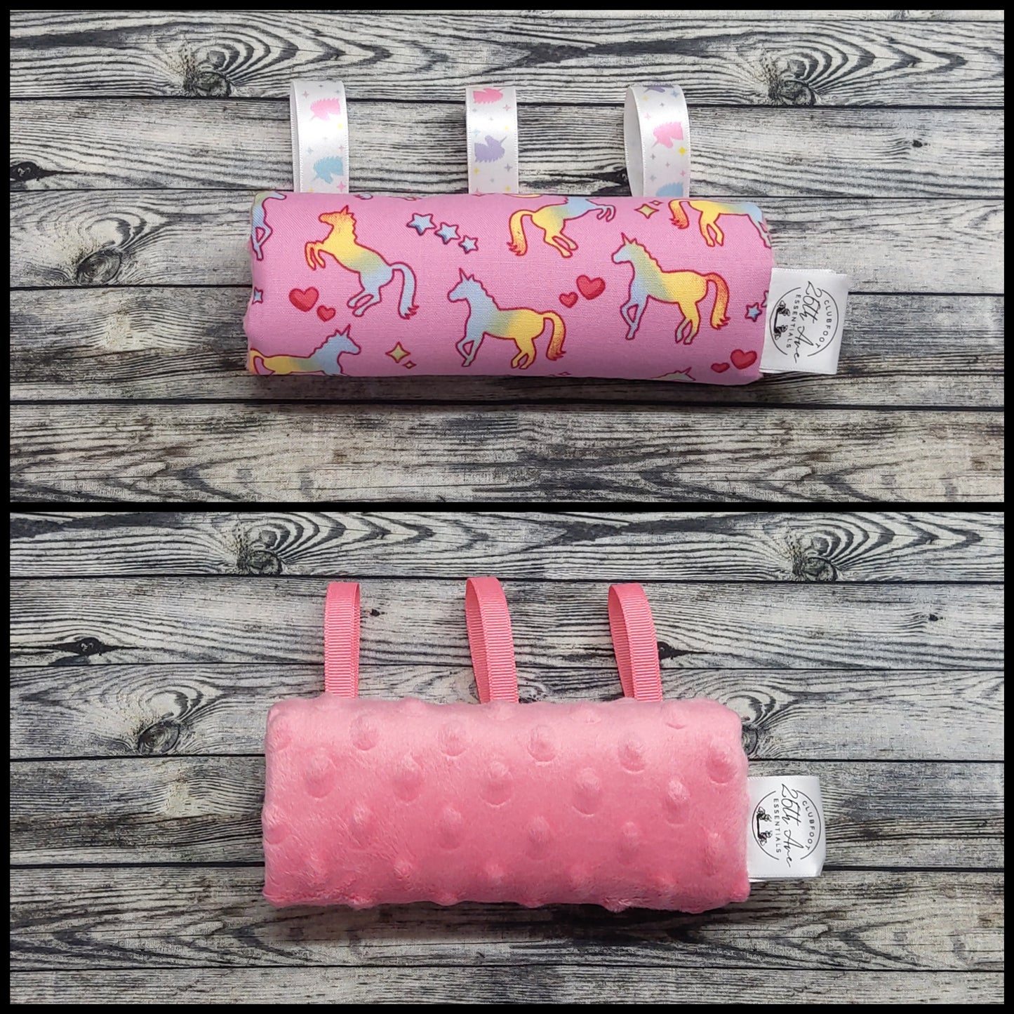 6" Unicorns & Pink Minky + Play Tags