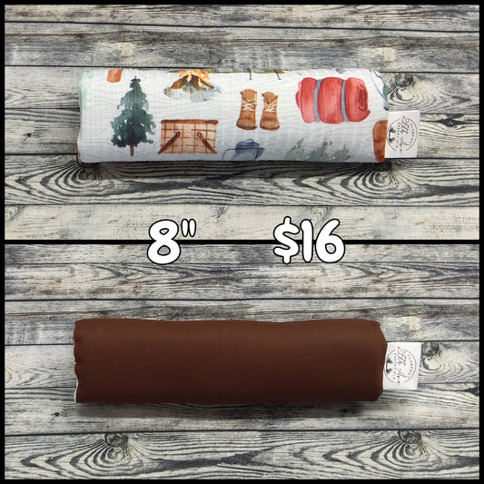 8" Camp Equipment & Brown Cotton