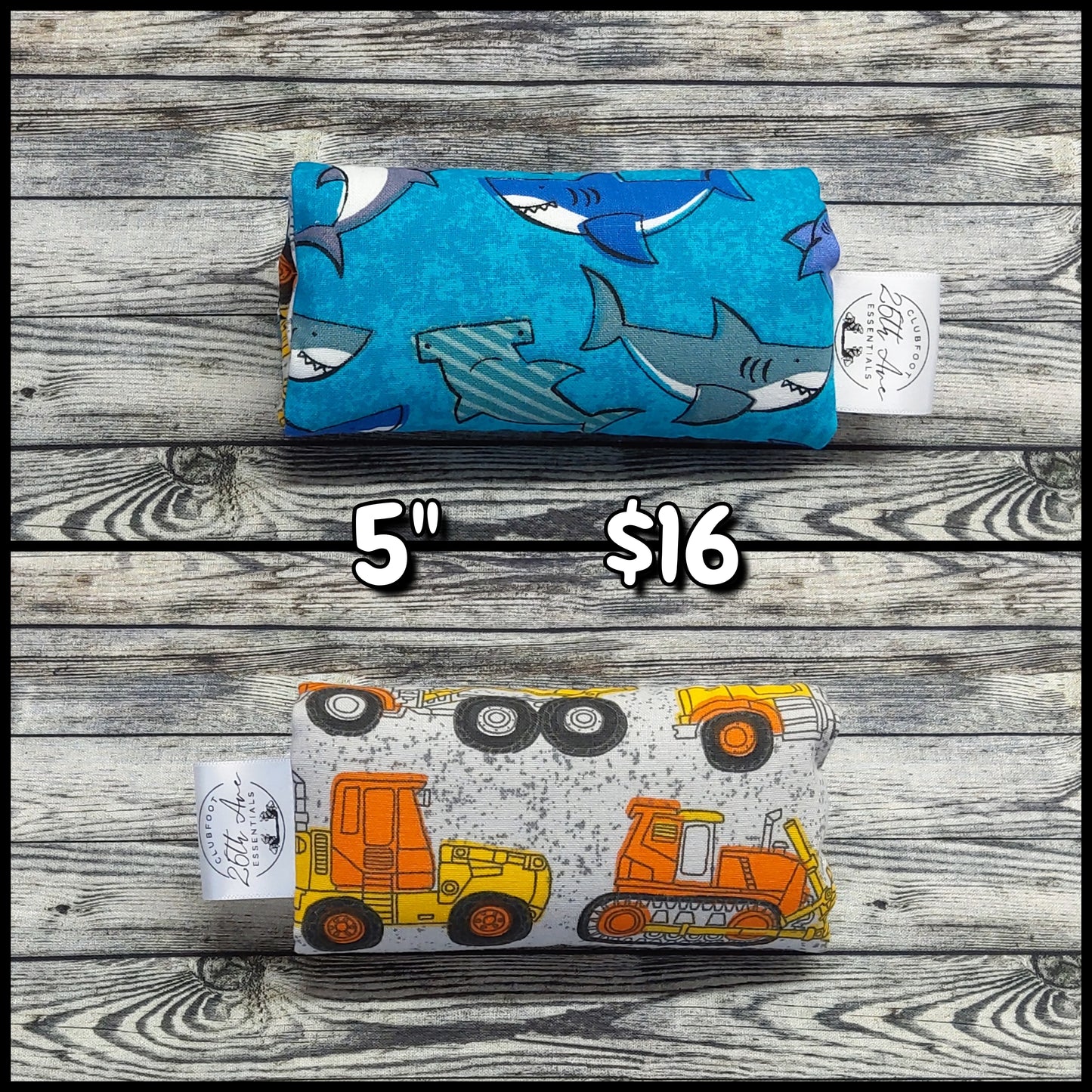 5" Construction & Aqua Sharks