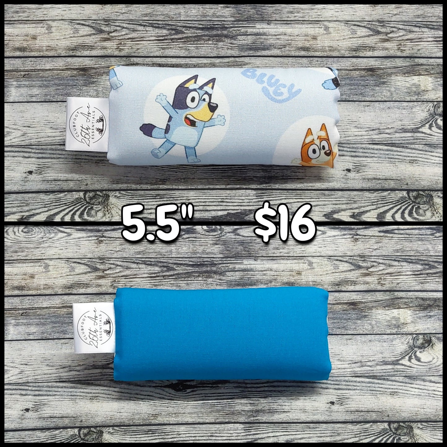 5.5" Blue Heeler Pups & Aqua Cotton