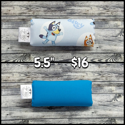 5.5" Blue Heeler Pups & Aqua Cotton