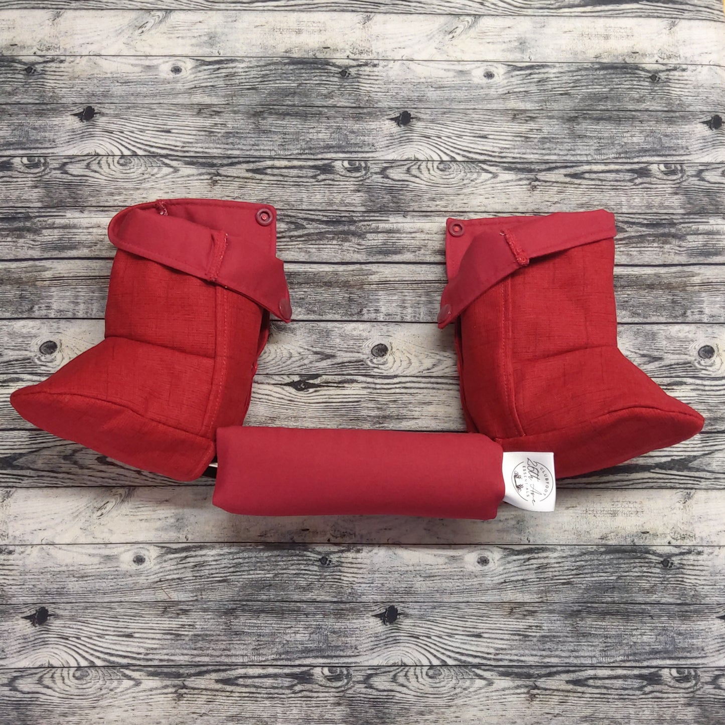 0-1 Red Canvas & Burgundy Cotton