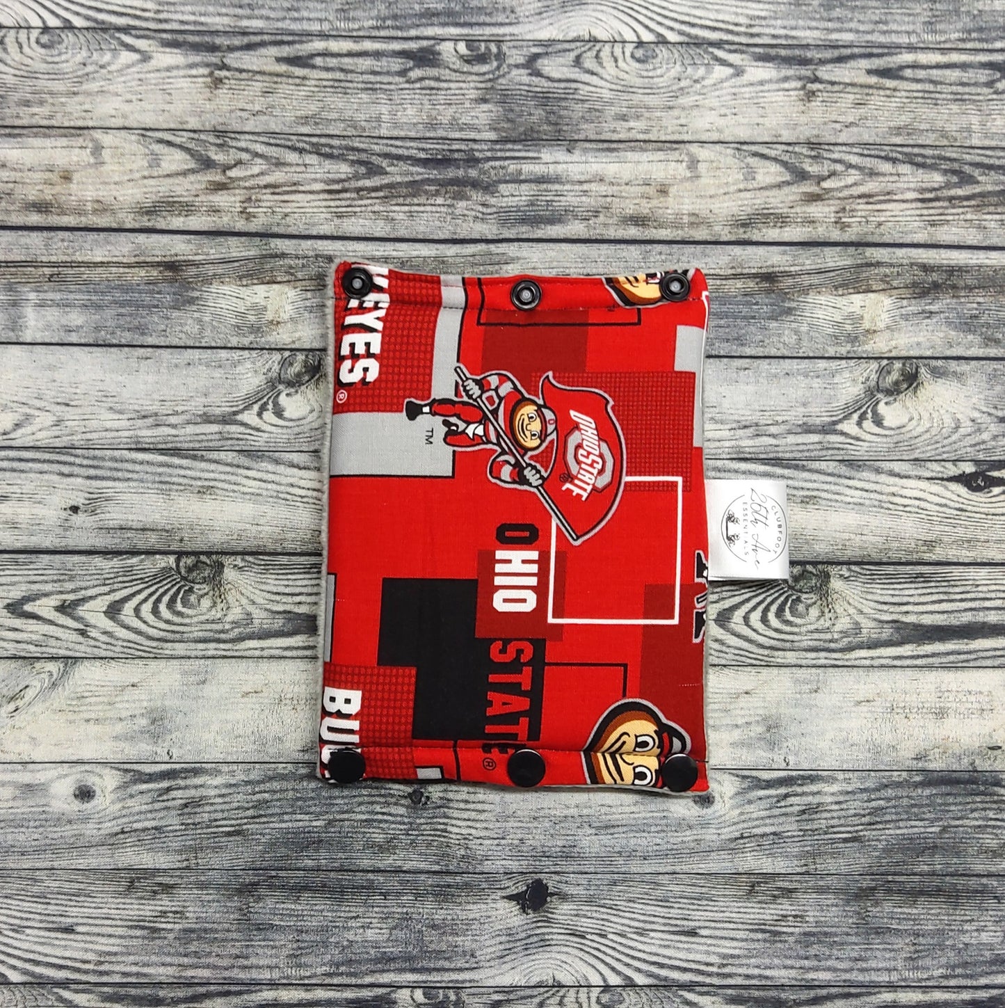 5" Ohio State & Grey Minky