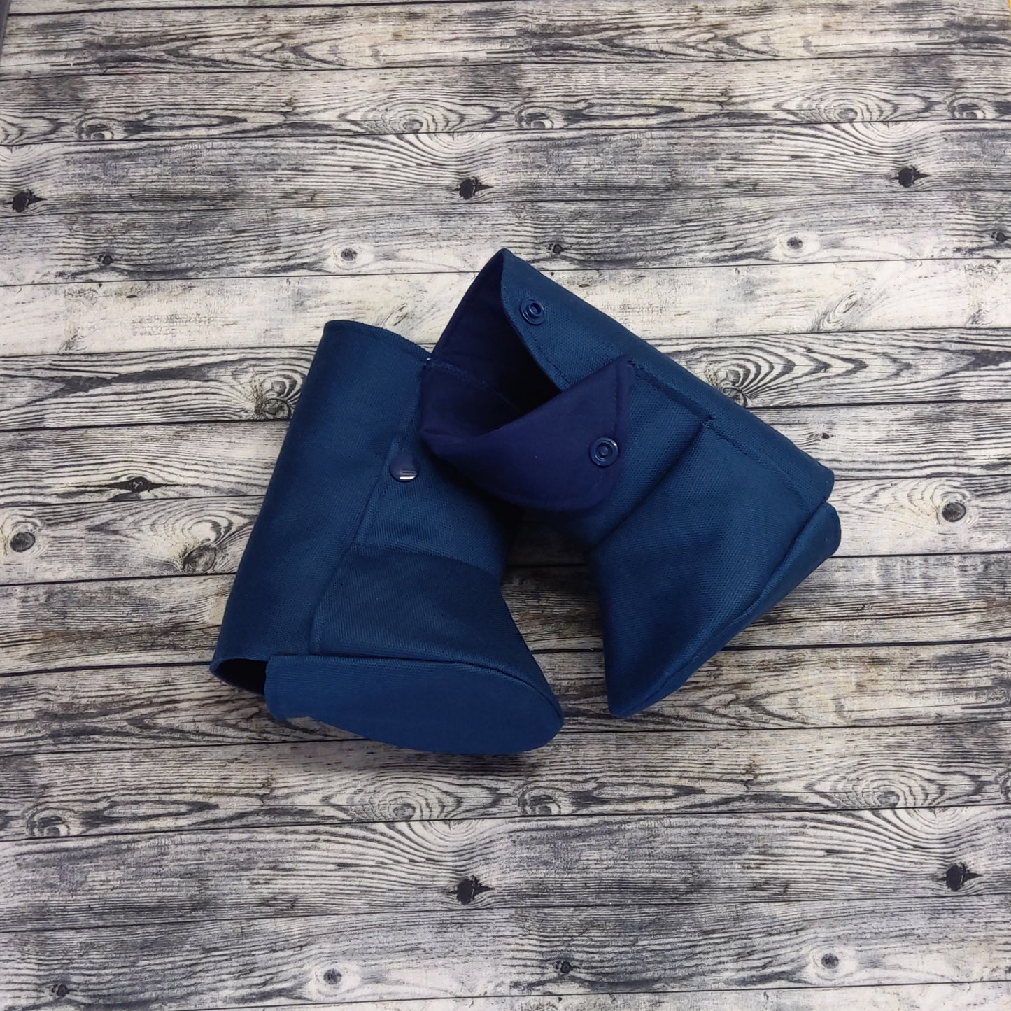 1-2 Navy Canvas & Cotton