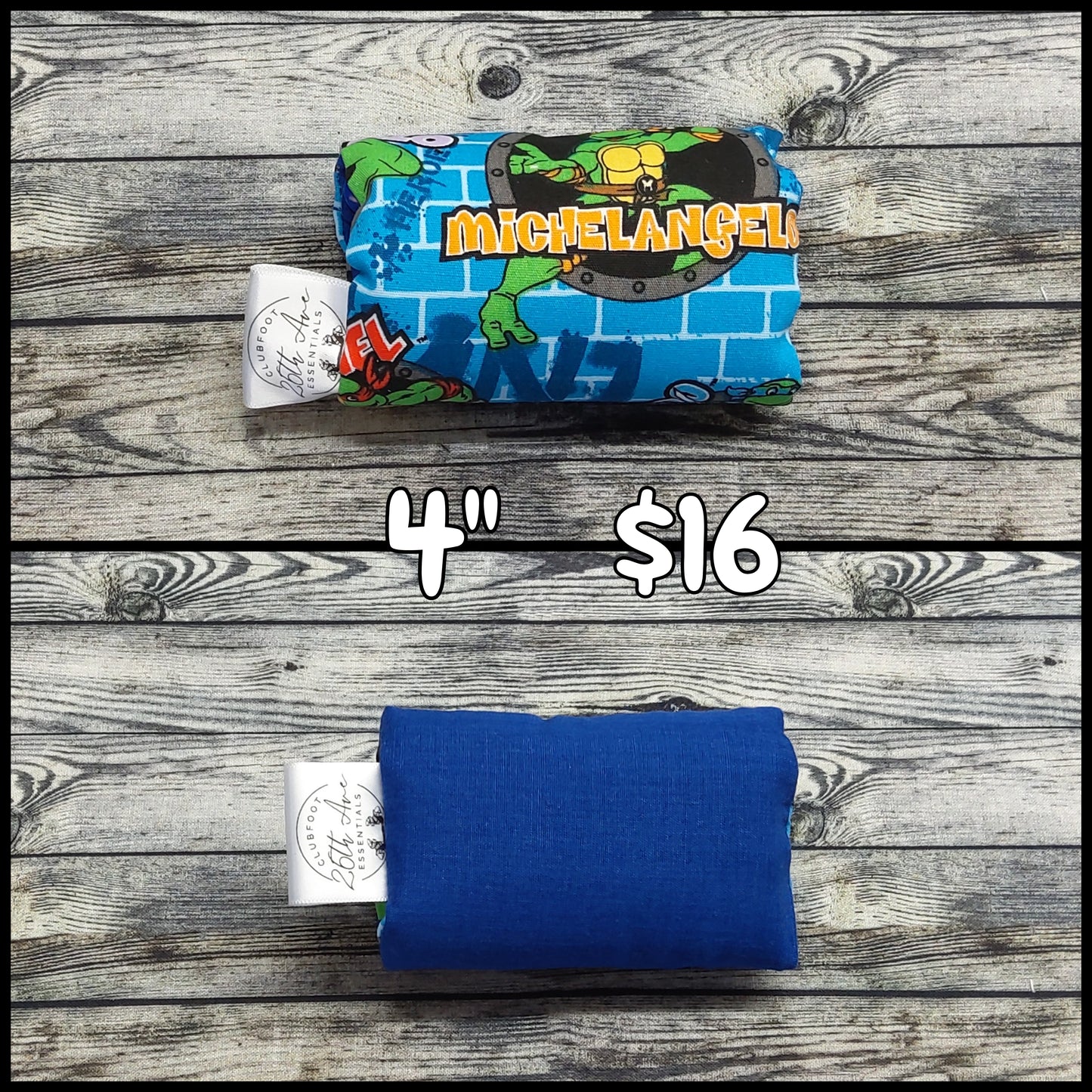 4" TMNT & Royal Blue Cotton