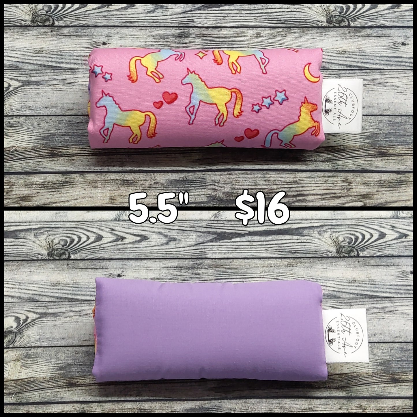 5.5" Unicorns & Purple Cotton
