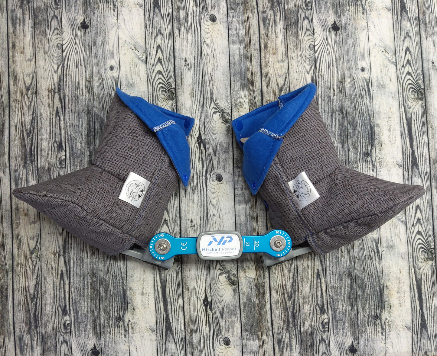 3-4 Charcoal Canvas & Royal Blue Fleece