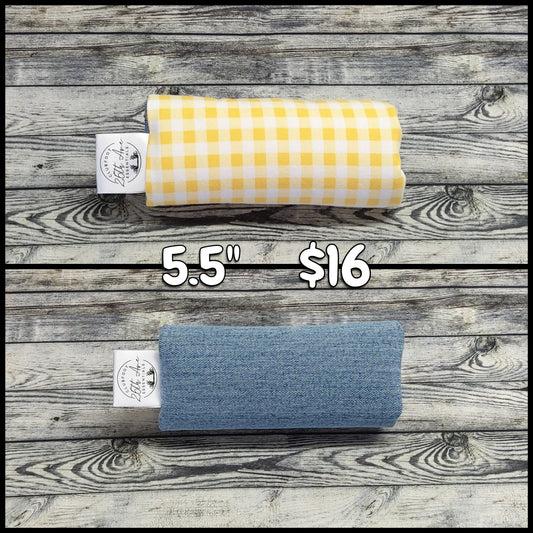 5.5" Yellow Plaid & Light Denim