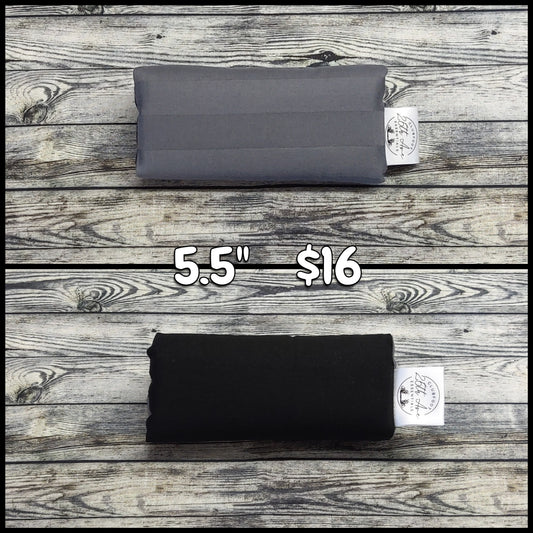 5.5" Charcoal Stripe & Black Cotton