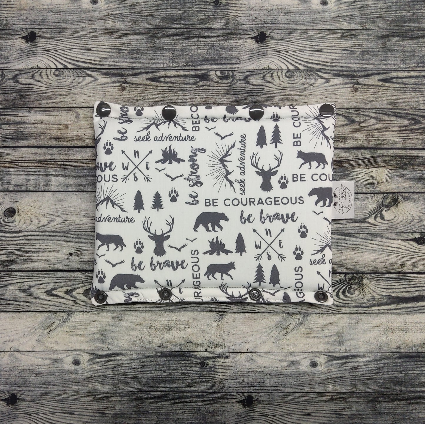8" Seek Adventure & Grey Canvas