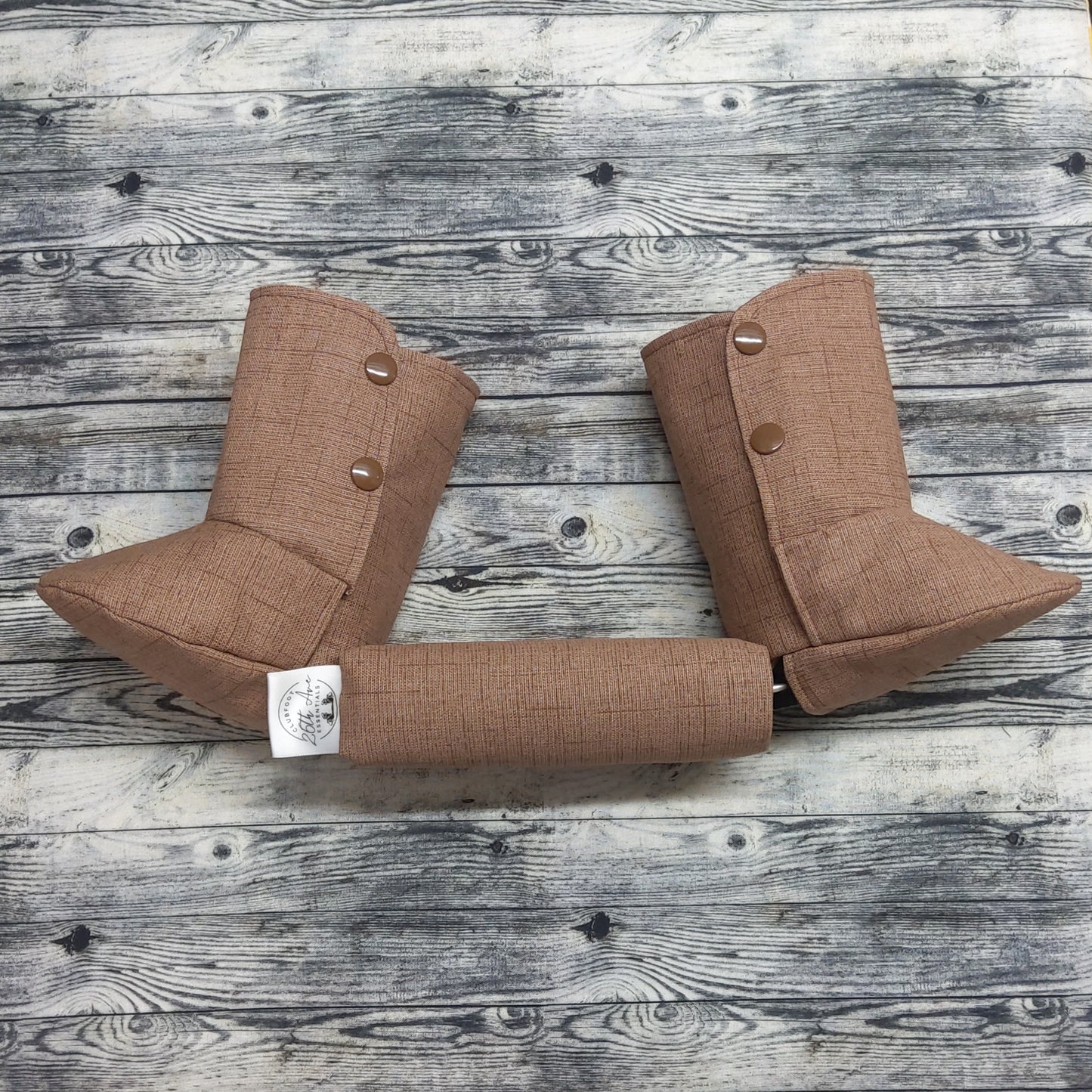 6" Brown Canvas & Cotton