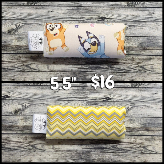 5.5" Bluey/Bingo & Yellow Chevron