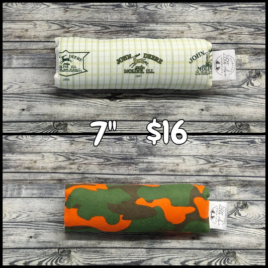 7" John Deere & Orange Camo Flannel