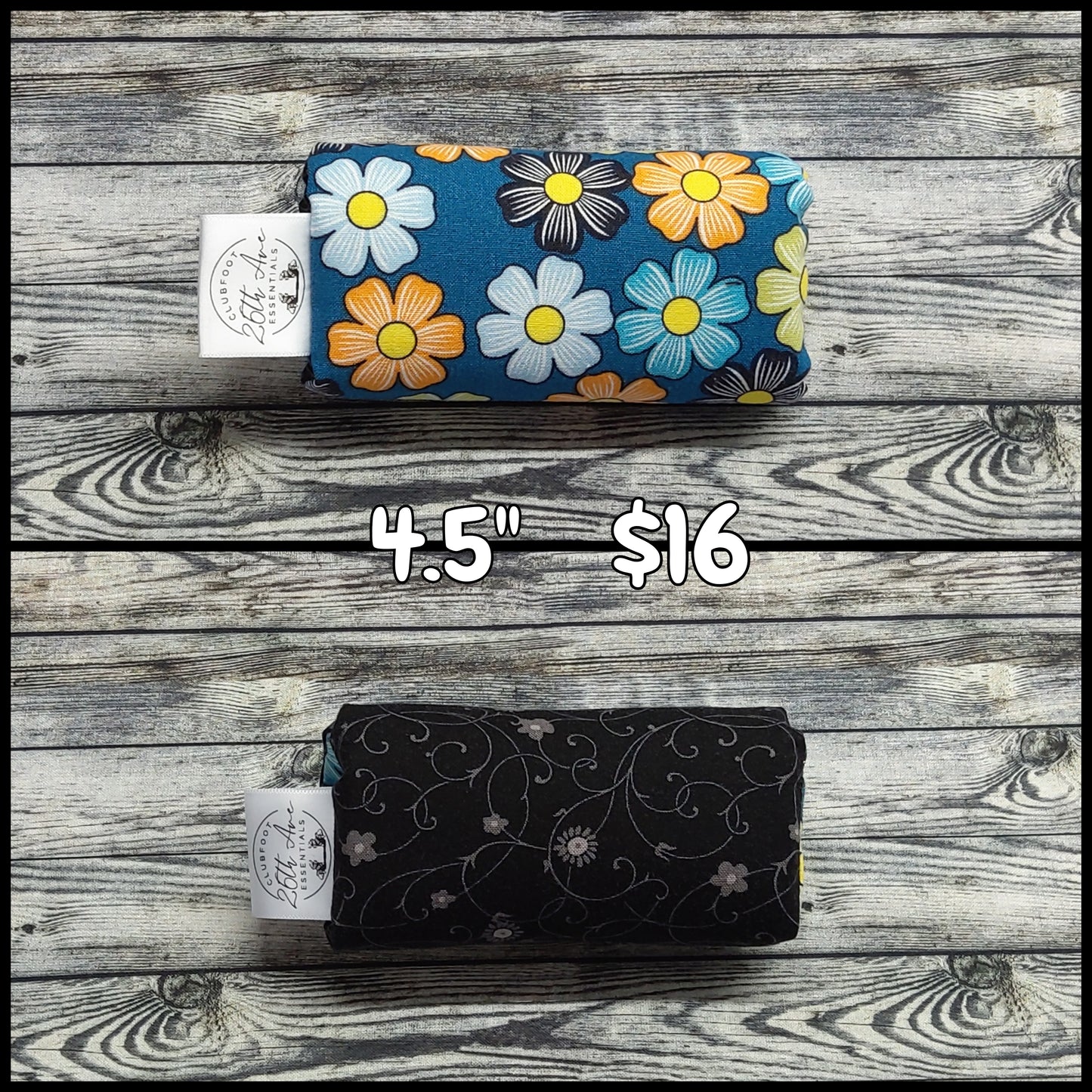 4.5" Pop Floral & Black Mini Flowers