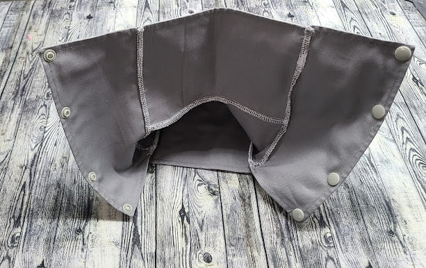 7-8 Grey Canvas & Grey Cotton