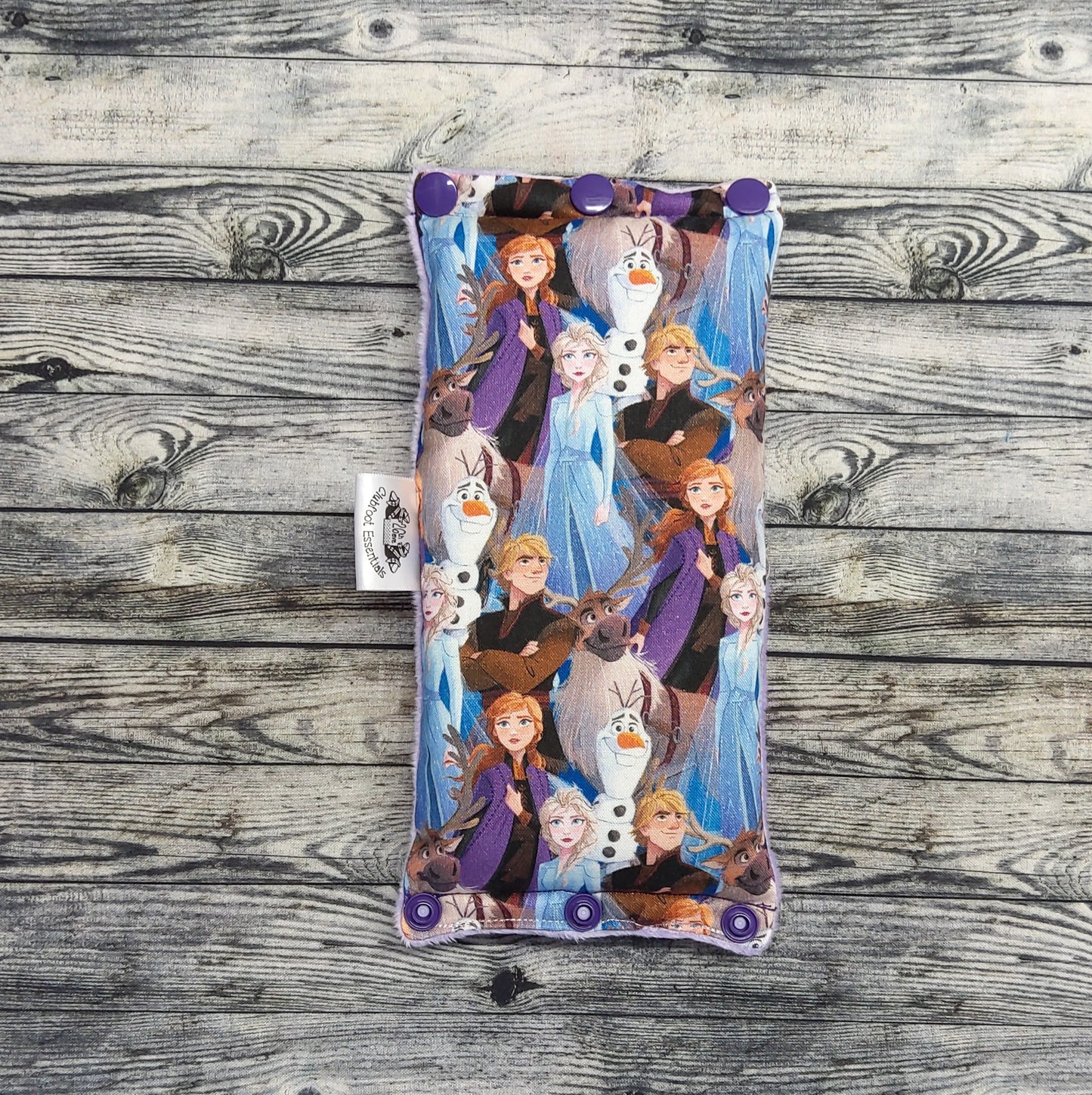 4" Ice Sisters & Lavender Minky + extra padding