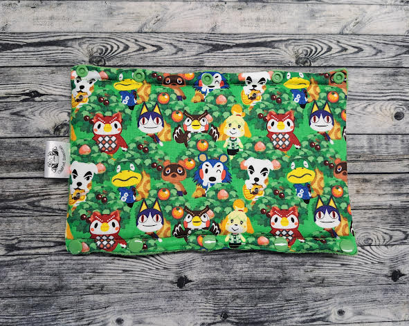 Animal Crossing & Green Minky (10")