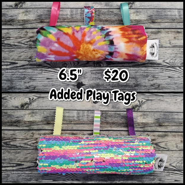 6.5" Tie Dye & Reversible Sequins + Play Tags