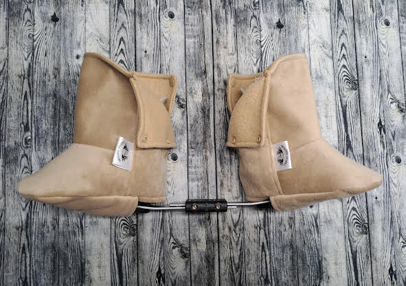 3-4 Tan Suede & Fleece