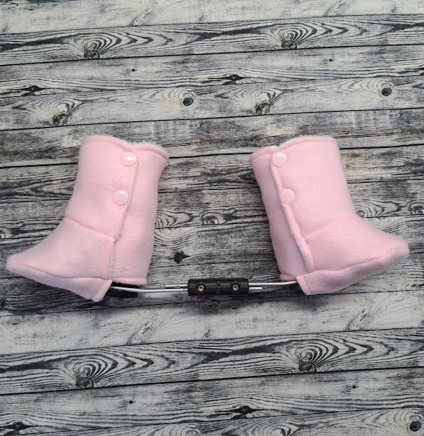 Light Pink Fleece Boot Covers