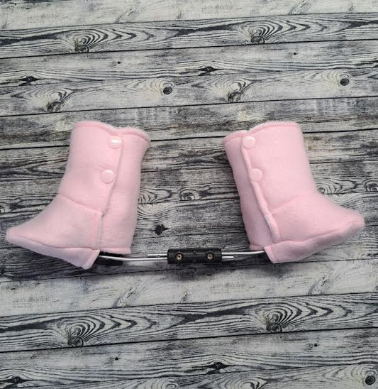 Light Pink Fleece Boot Covers