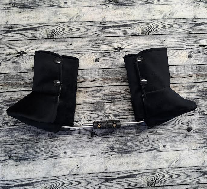 Black Suede Boot Covers